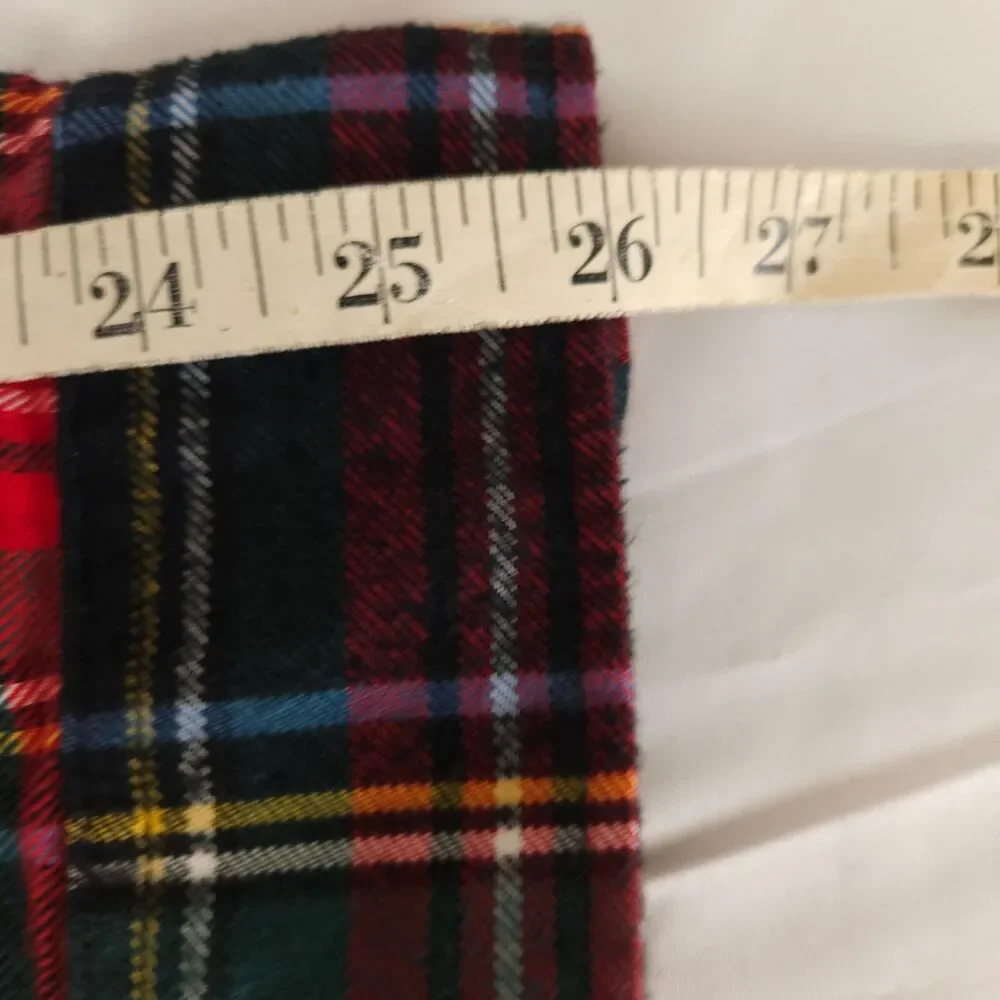 J. Crew Red‎ Blue Green Plaid Flannel Long Sleeve Button-Down Men's Large
